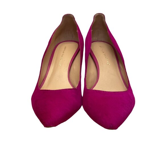 Loeffler Randall Women’s Magenta Pony style Pointed Toe Kitten Heels Size 9.5B - Picture 2 of 9